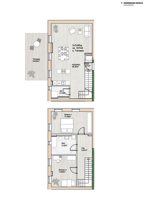 Wohnung 1 in P1