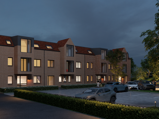 Parkplatzanlage bei Nacht 