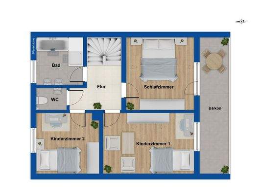 Grundriss Obergeschoss