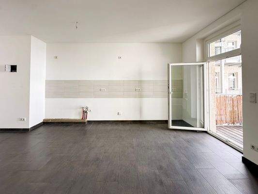 Viel Platz für die Küchenzeile