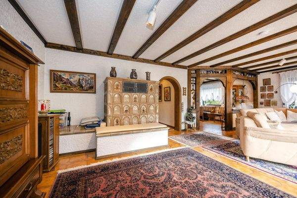 Kachelofen Wohnzimmer EG