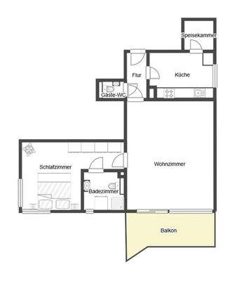 Grundriss Hochpartere