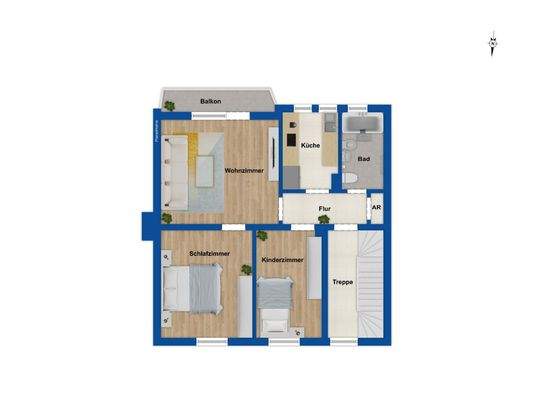 Grundriss Obergeschoss