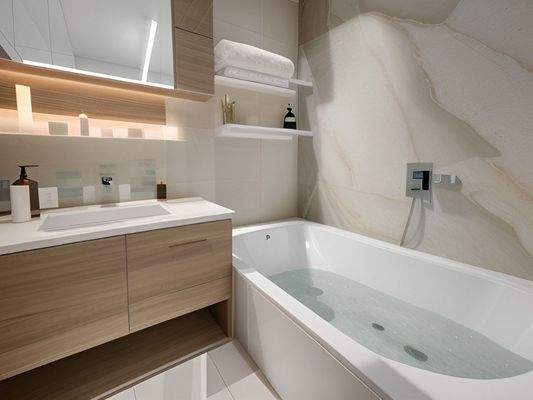 Badezimmer mit Wanne