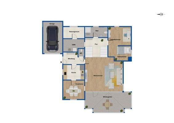 Grundriss Ebene 1 und 2