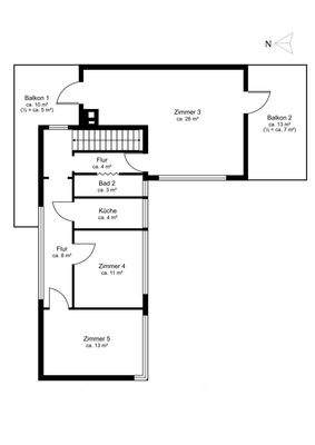 Grundriss Obergeschoss