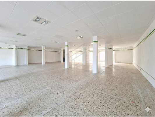 Verkausfläche rückwärtiger Blick