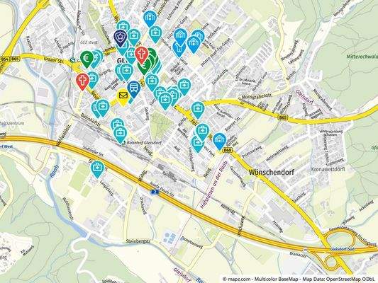 Geolyzer Kartenausschnitt