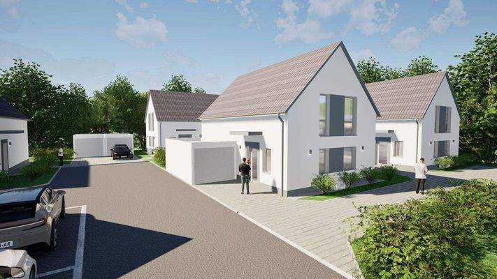 Perspektive Straßenseite