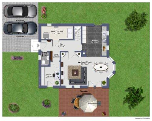 Grundriss Erdgeschoss