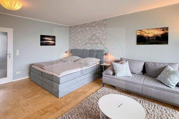 FeWo Bricke Wohnzimmer Bett Sofa