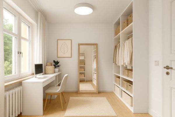 Das angrenzende Zimmer für mehr Stauraum 