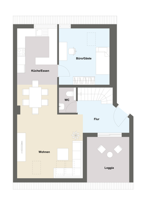 Grundriss untere Ebene