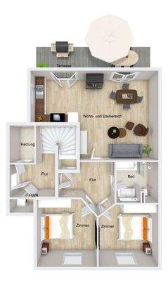 Grundrissoptimierung Eigentumswohnung (nicht maßstabgetreu)