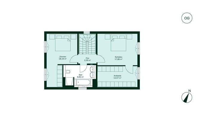 Grundriss Obergeschoss