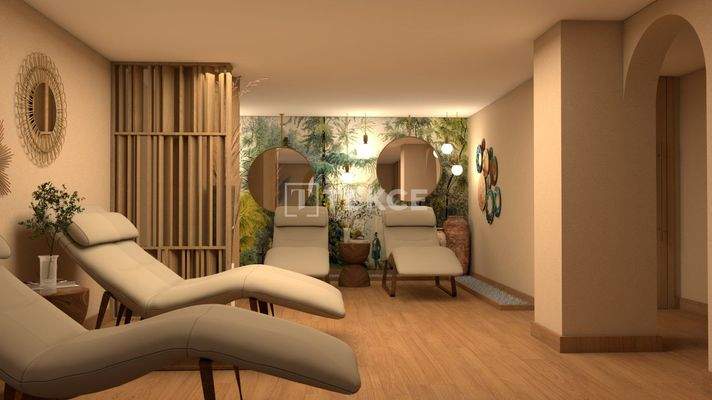 Sea and City-View Flats in a Project in Alanya Mahmutlar