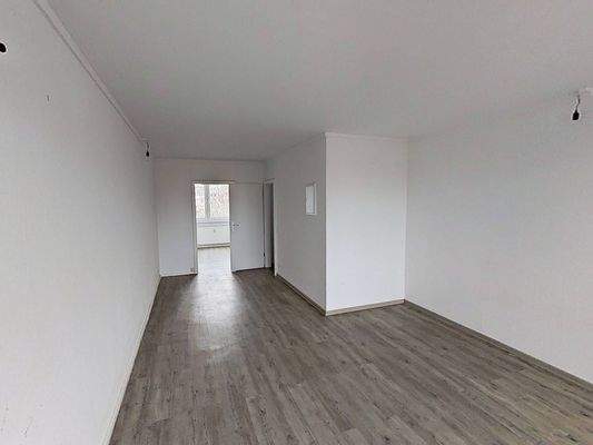 Ansicht II: Wohn- und Esszimmer