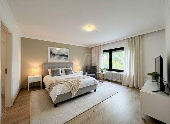 Zimmer EG mit KI möbliert