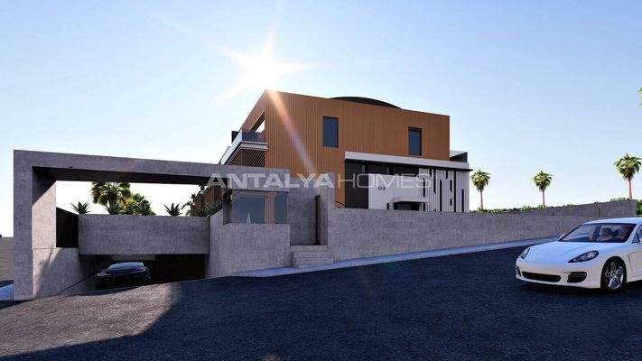 4-Story Houses with Private Pools in Antalya Aksu