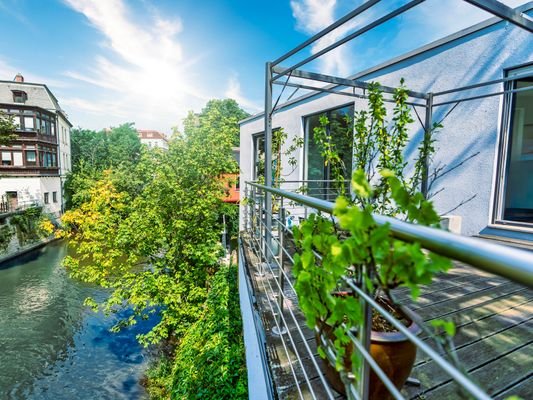 Seitenansicht Dachterrasse