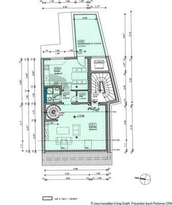 Grundriss Dachgeschoss zweite Ebene