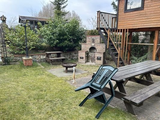 Grillecke, Gartenhaus