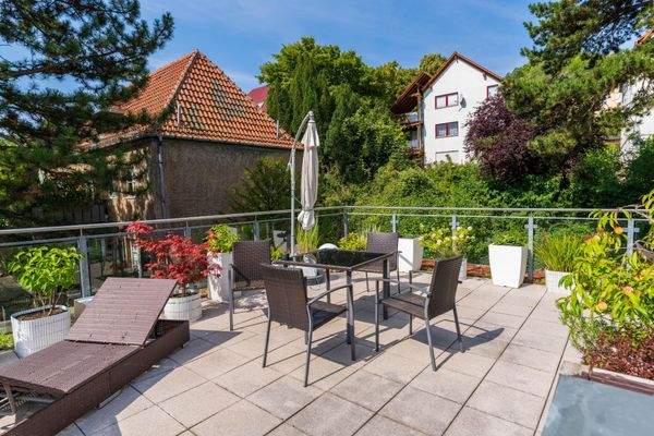 einzigartige Dachterrasse