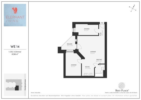 Handjery Strasse Grundrisse_WE14