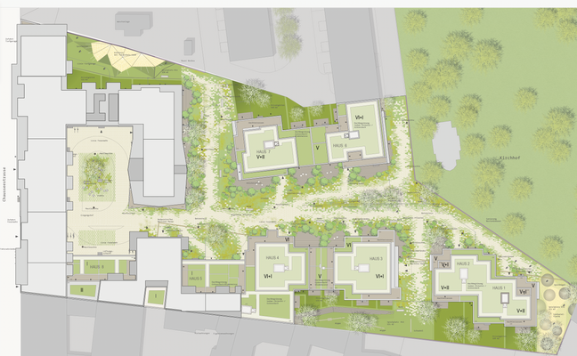 Lageplan des Projektes