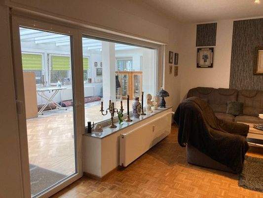 Wohnzimmer Zugang Wintergarten 