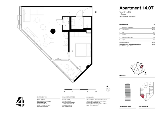 FOUR T3 Grundriss 14.07