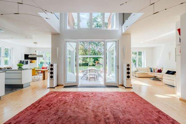 Open living room with a spacious feel