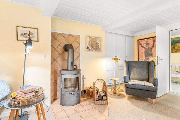 Wohnbereich mit Kaminofen