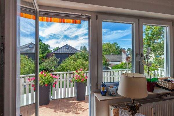 Blick auf den Balkon