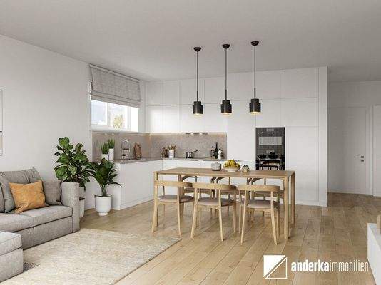 Visualisierung Wohn- & Essbereich