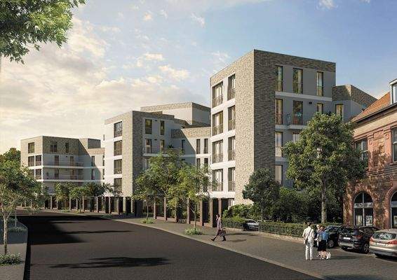 Blick vom Karl-Marx-Platz 