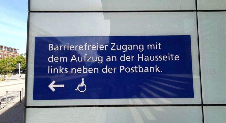 Zusätzlicher barrierefreier Zugang