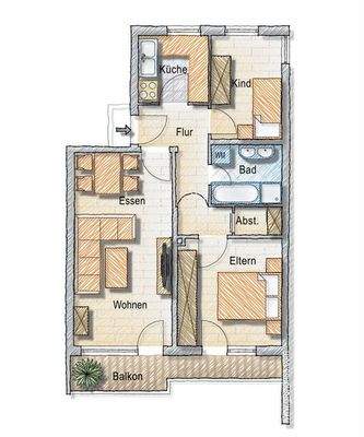 Grundriss - ohne Maßstab