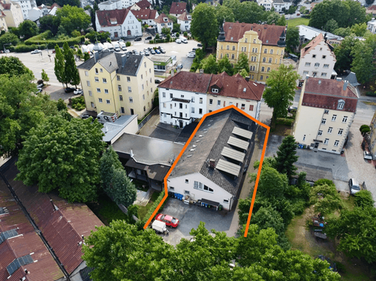 Luftaufnahme: Gebäude Ingolstadt