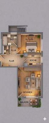 Traumwohnung Starnberg - Grundriss 