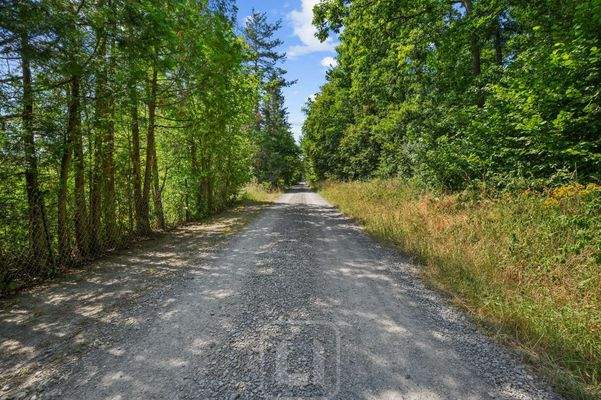 Straße zum Grundstück