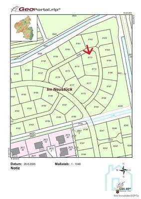 Lageplan Flurstück 8173
