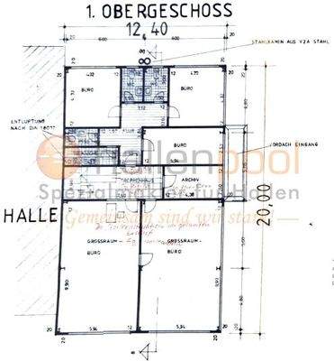Grundriss Büro 1. OG