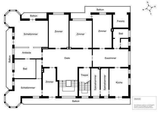 Haupthaus - Obergeschoß
