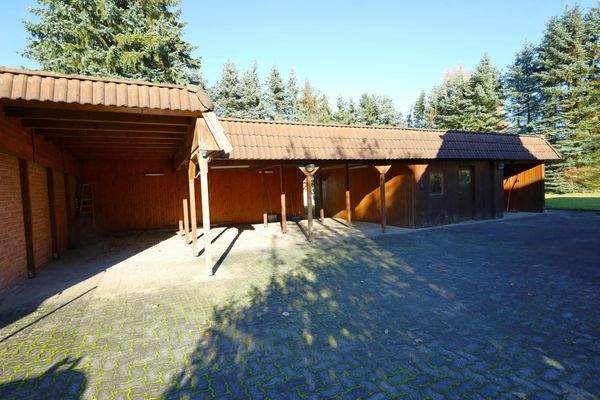 Carportanlage mit Abstell- und Werkstattraum