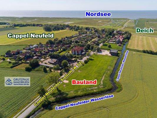 Bauland: nah zum Nordseedeich