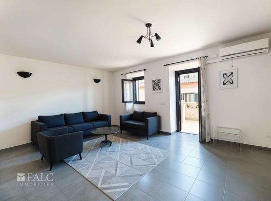 Wohn - Wohnzimmer, Modern - (KI generiert)