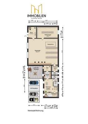 Werkstatt und Wohnung 