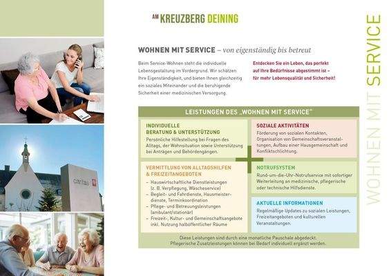 Wohnen mit Service auf Wunsch