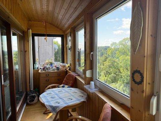 geschlossener Balkon